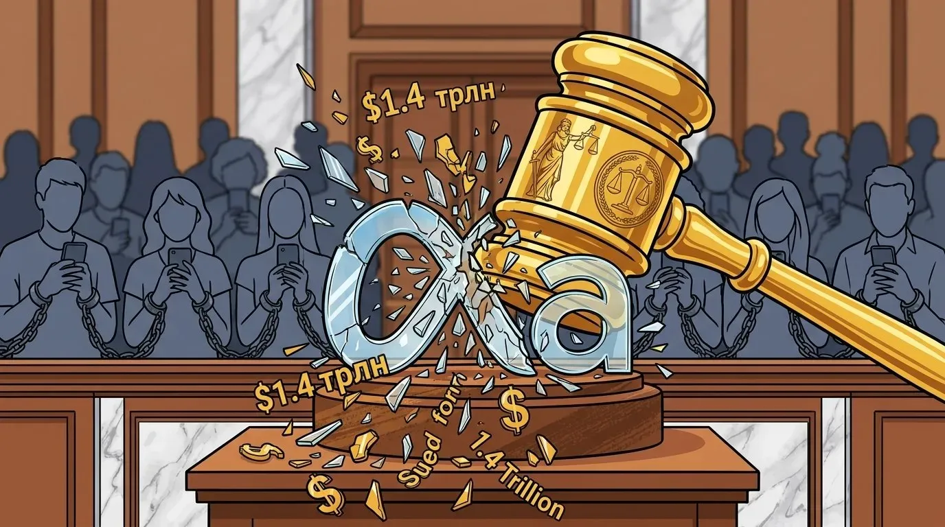 Meta* грозит штраф в $1,4 трлн из-за формирования зависимости у подростков