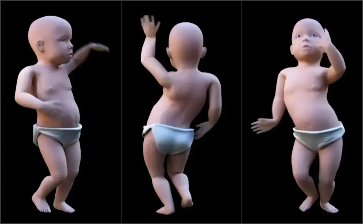 Кадры из версии Dancing Baby GIF